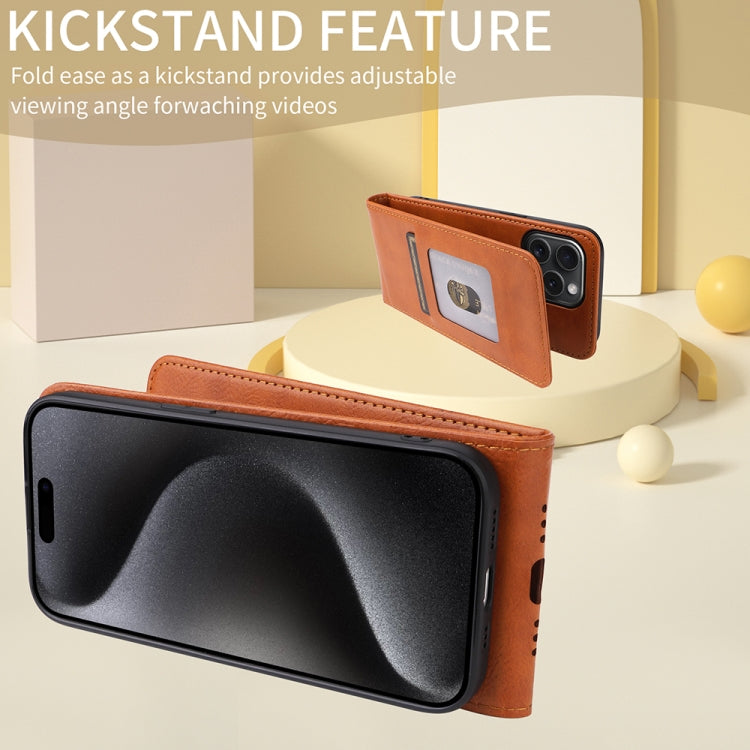 Funda de Cuero Magnética con Tapa Vertical para Teléfono Hmd Pulse / Pulse Pro / Pulse+ (Oro Rosa)