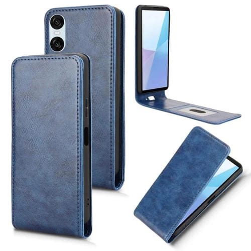 Funda Cuero Tapa Vertical Magnética Sony Xperia 10 Vi (Azul)