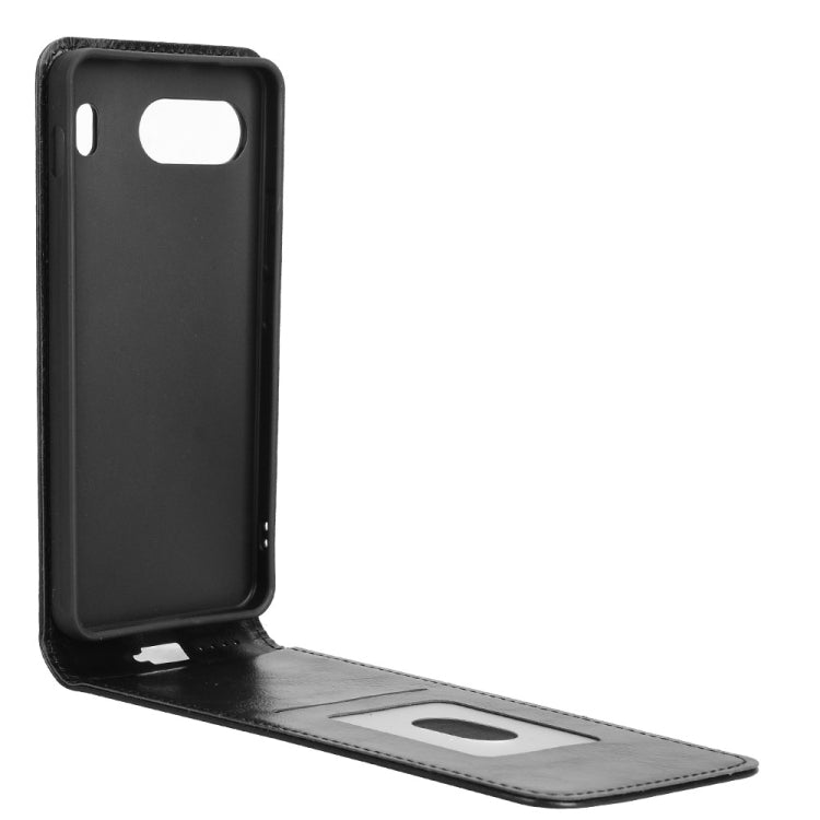 Funda de Cuero con Tapa Vertical Magnética para OnePlus Nord 4 5G (Negra)