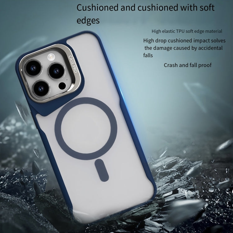 Funda Magnética para Teléfono Magsafe iPhone 15 Pro Max con Soporte de Metal (Negra)