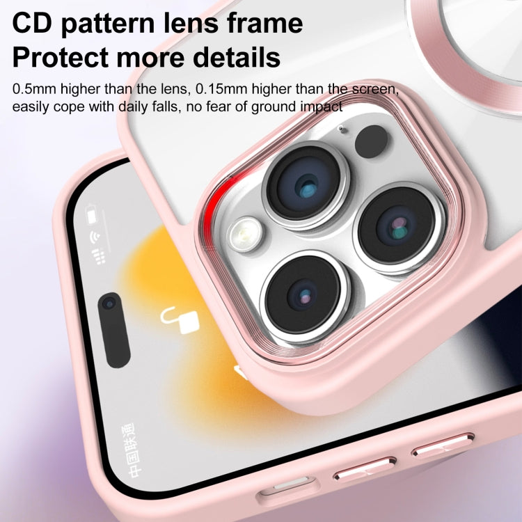 Funda para Teléfono Magsafe iPhone 12 Textura de Cd Deslumbrante (Rosa)