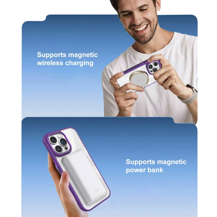 Funda para Teléfono Magsafe iPhone 14 Textura Cd Glaring (Gris)