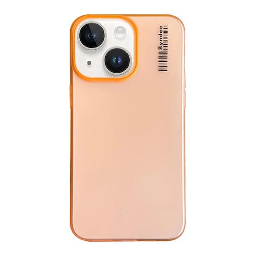 Funda para Teléfono PC Translúcida con Tacto Piel de Arena Suave iPhone 14 Plus (Naranja)