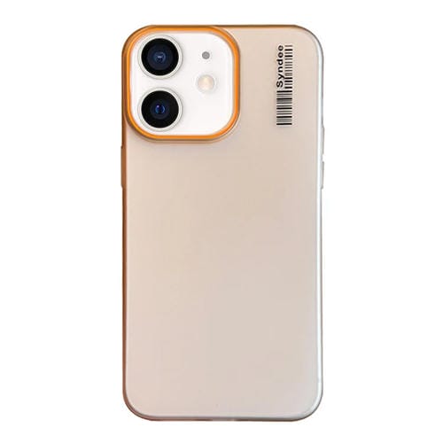 Funda para Teléfono PC Translúcida Tacto Piel Arena Suave iPhone 12 Mini (Dorado del Desierto)