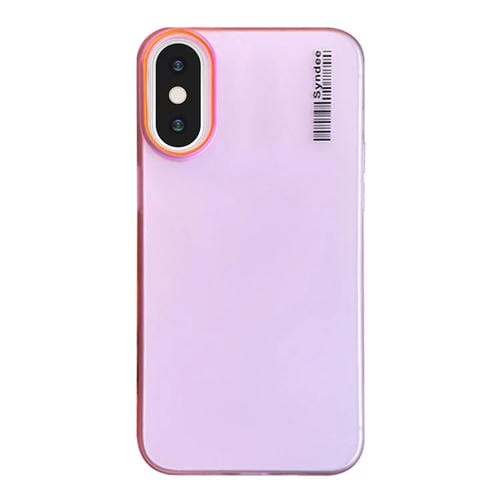 Funda para Teléfono PC Translúcida con Tacto Piel de Arena Suave iPhone Xs Max (Rosa)