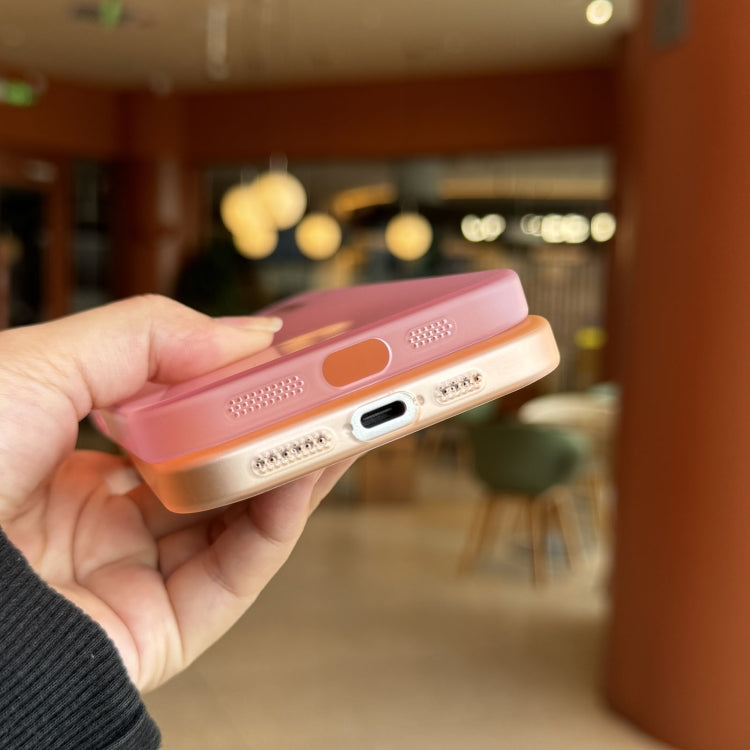 Funda para Teléfono PC Translúcida Tacto Piel Arena iPhone 11 (Naranja)