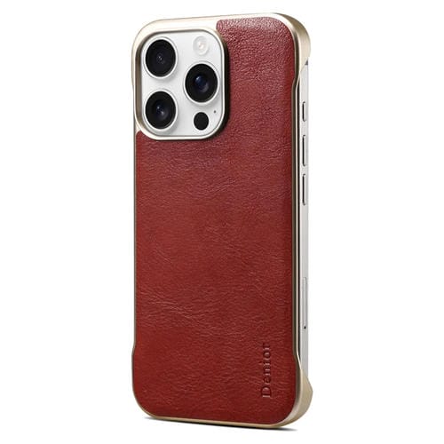 Funda para Teléfono Denior Magsafe iPhone 15 Pro Max Piel de Becerro (Rojo)