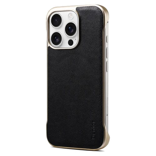 Funda para Teléfono Denior Magsafe Piel de Becerro Genuina para iPhone 15 Pro (Negra)