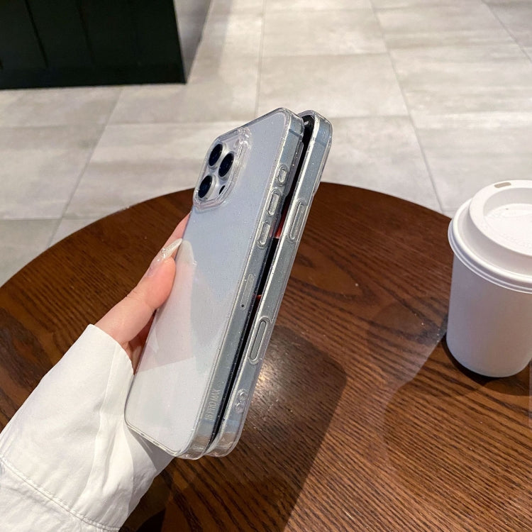 Funda TPU iPhone 13 Pro Transparente con Purpurina y Cielo Estrellado