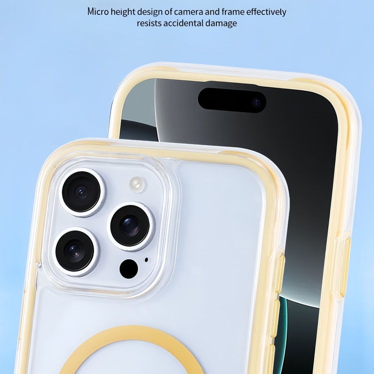 Funda para Teléfono con Imán Magsafe Transparente para iPhone 14/13 Serie Y2 (Naranja)