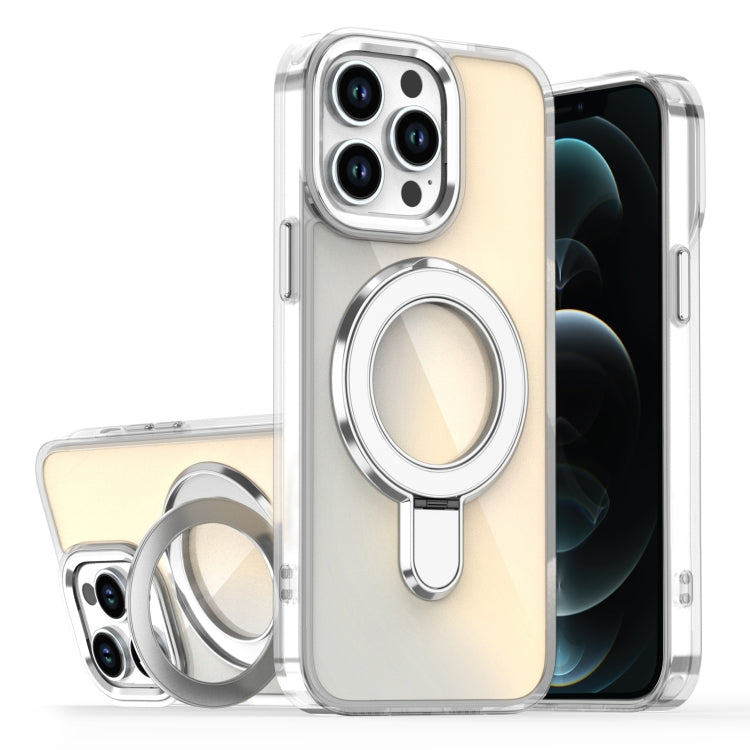 Estuche para Teléfono Apple iPhone 12 Pro Max con Soporte Magsafe y Revestimiento Degradado (Transparente)