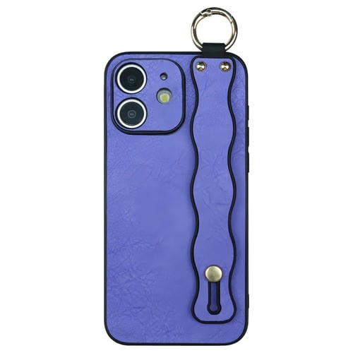 Funda TPU con Soporte para Pulsera Ondulada iPhone 11 (Morado)