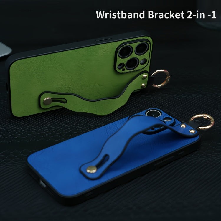 Funda TPU con Soporte Pulsera Ondulada para iPhone 12 (Verde)