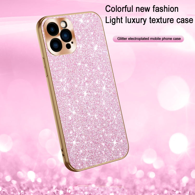 Estuche para Teléfono iPhone 12 Pro Max Anillo de Lente Textura Cd Diamante Estrella (Plateado)