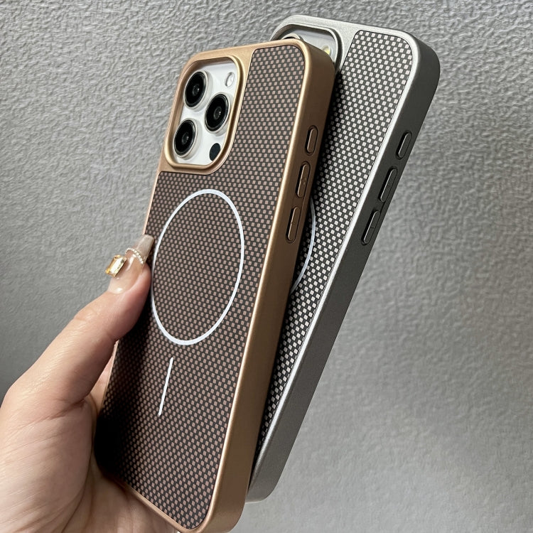 Funda para iPhone 12 Pro Max TPU + PC Magsafe Serie Pita (Dorada)