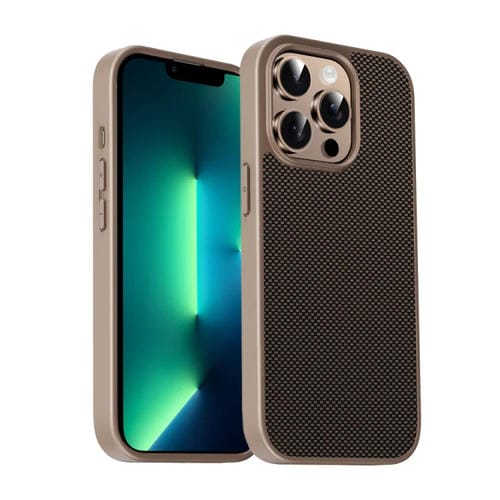Funda para Teléfono TPU + PC Serie Pita iPhone 13 Pro (Dorada)