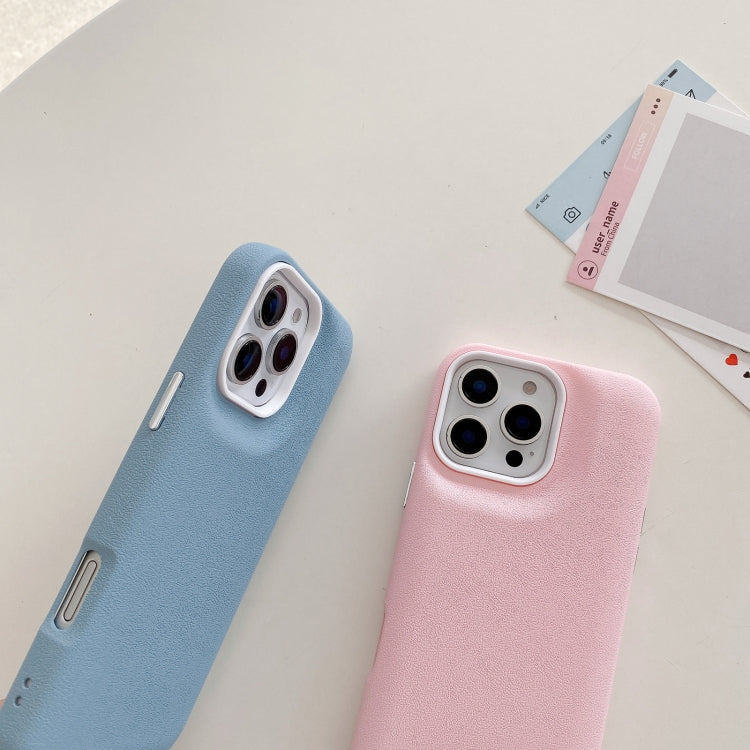 Funda de Cuero para iPhone 12 con Textura (Negra)