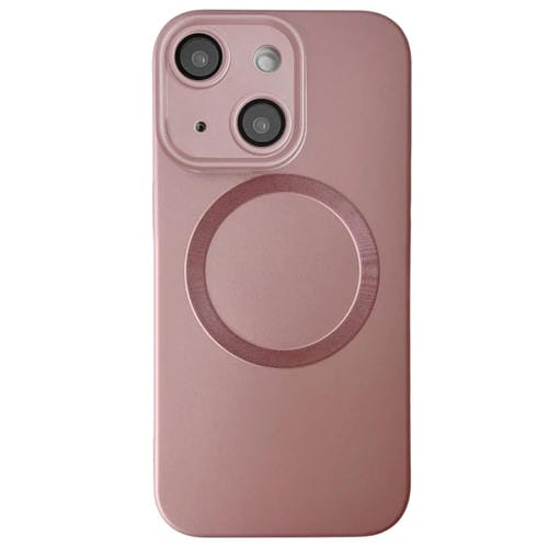 Funda para Teléfono TPU Magsafe iPhone 13 Textura Cd Pintura Metalizada (Rosa)