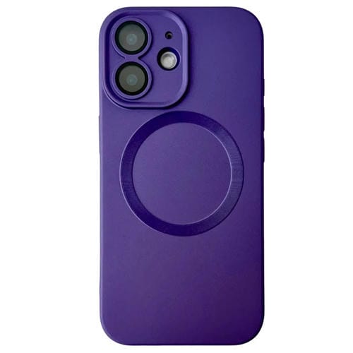 Funda para Teléfono TPU Magsafe iPhone 11 Textura Cd Pintura Metalizada (Morado Oscuro)