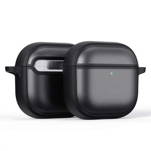 Estuche híbrido para AirPods 4 Skin Feel Series TPU y PC (Negro)