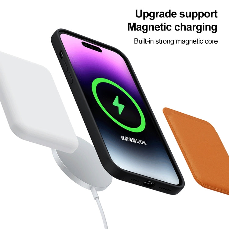 Funda de Silicona Líquida Magsafe para iPhone 15 Pro Max (Gris Titanio)