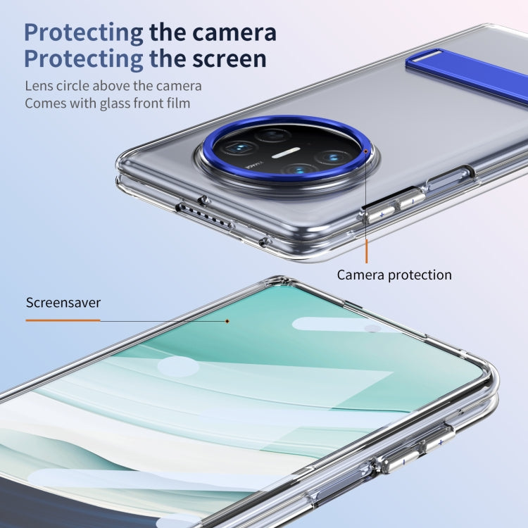 Funda híbrida de TPU para PC con soporte frío para Huawei Mate X5 (Azul)
