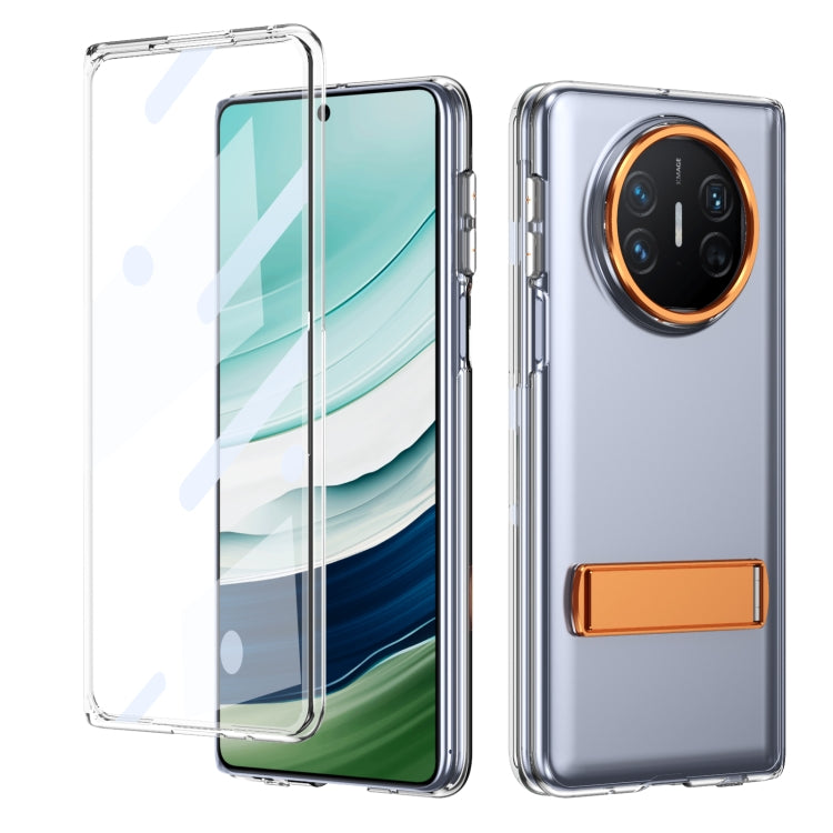 Funda híbrida TPU y PC con soporte frío para Huawei Mate X5 (Naranja)