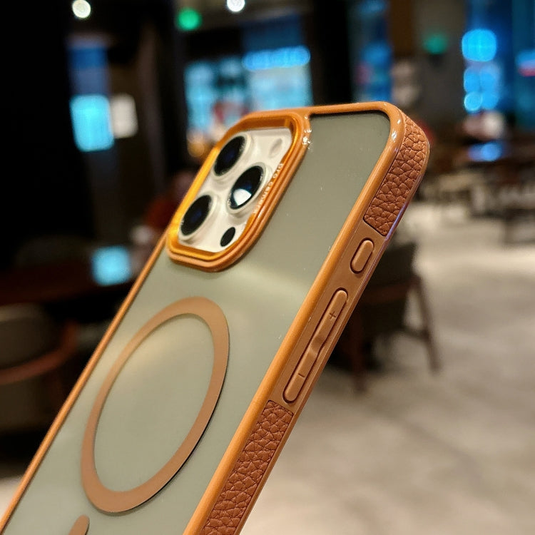 Funda para Teléfono con Marco de Lente de Metal Magsafe para iPhone 13 Pro (Gris Oscuro)