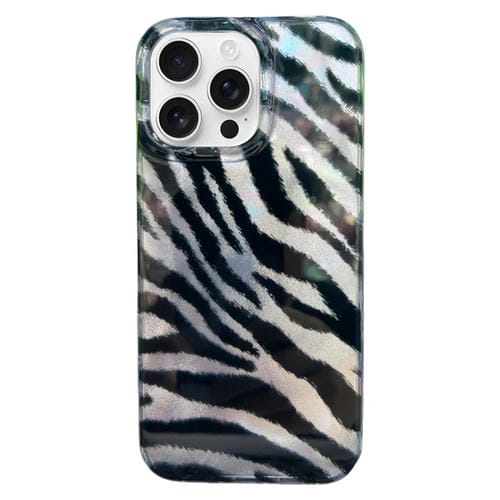 Funda TPU Doble Capa iPhone 15 Pro Patrón Imd Estampado de Cebra