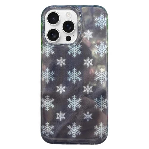 Funda de Teléfono TPU iPhone 14 Pro Max Patrón Imd Doble Capa (Copo de Nieve)
