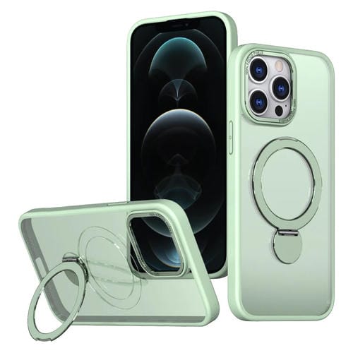 Funda para Teléfono Wing Series Gen2 con Soporte de Anillo Magsafe para iPhone 12 Pro Max (Verde Aguacate)