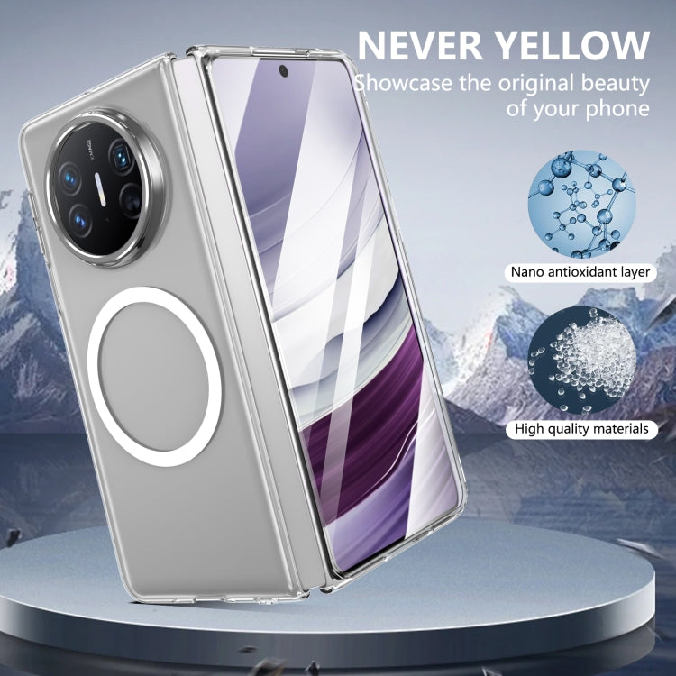 Funda para Teléfono Huawei Mate X3 Lce Folding Series con PC Transparente Integrada Magsafe (Plateada)