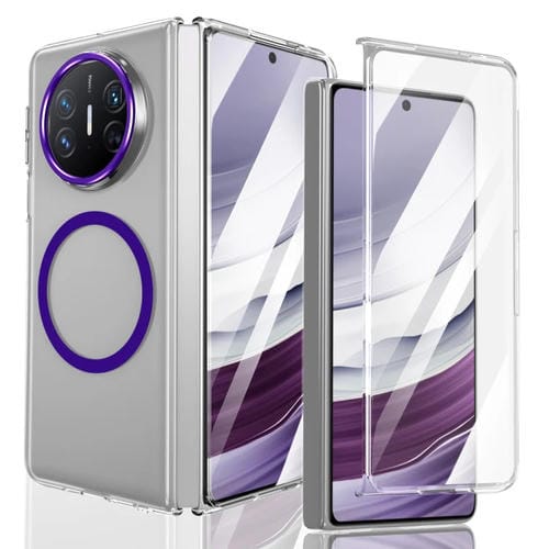 Funda para Teléfono Huawei Mate X3 Lce Folding Series con PC Transparente Integrada Magsafe (Morado)