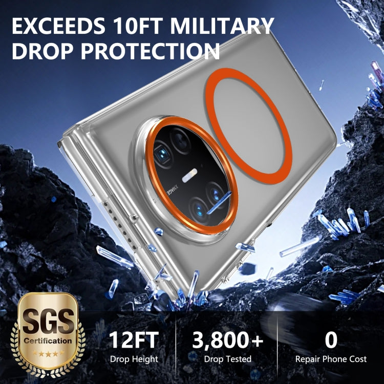 Funda para Teléfono Huawei Mate X5 Lce Folding Series con PC Transparente Integrada Magsafe (Naranja)