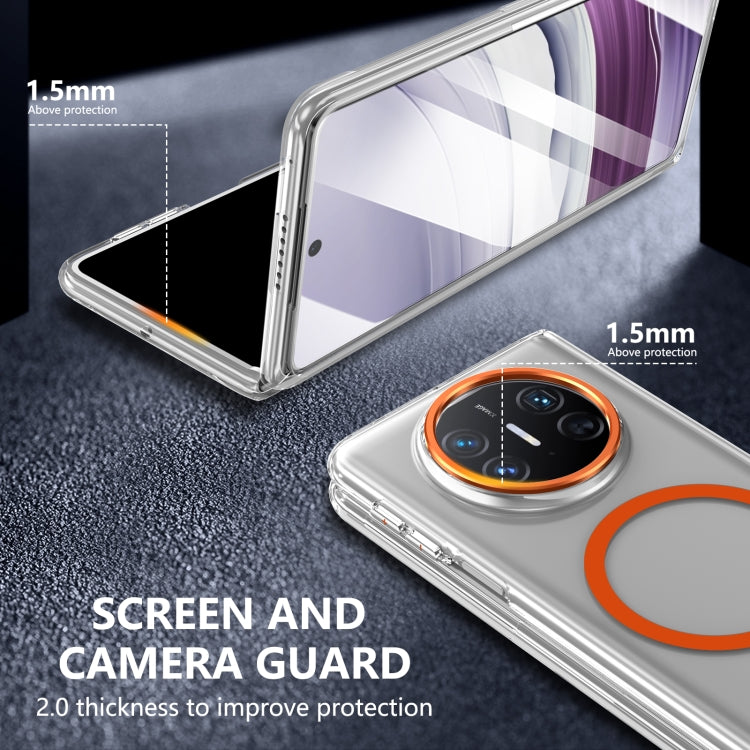 Funda para Teléfono Huawei Mate X5 Lce Folding Series con PC Transparente Integrada Magsafe (Naranja)