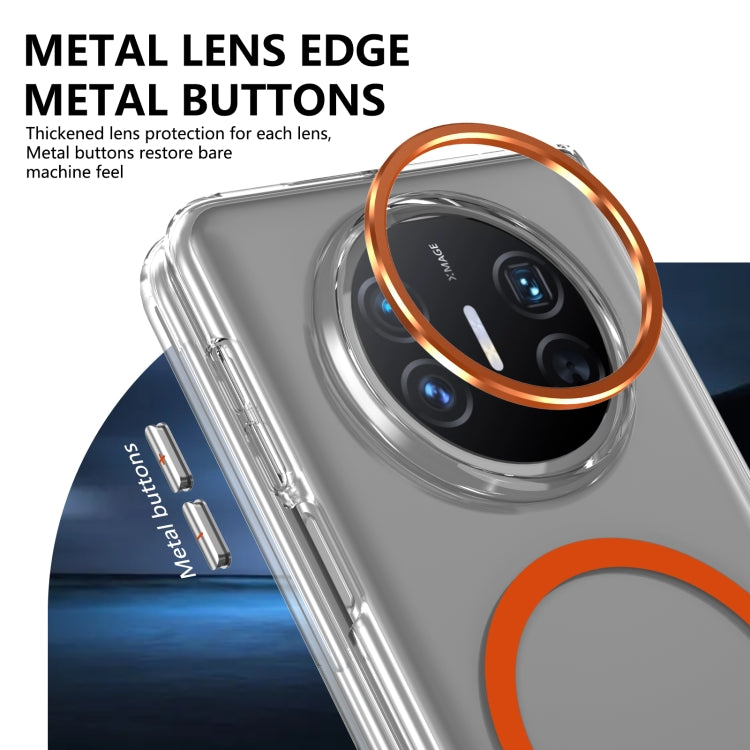 Funda para Teléfono Huawei Mate X5 Lce Folding Series con PC Transparente Integrada Magsafe (Naranja)