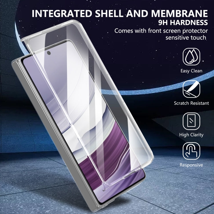 Funda de PC Transparente Integrada para Huawei Mate X5 Serie Plegable (Plateada)