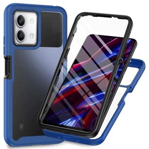 Funda para Teléfono Redmi Note 13 5G Starry Sky Solid Color PC + TPU con Película Pet (Azul Real)
