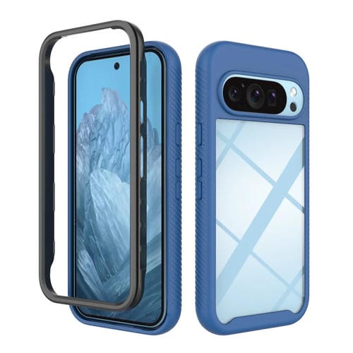 Funda TPU Transparente a Prueba de Golpes para Google Pixel 9/9 Pro (Azul Oscuro)