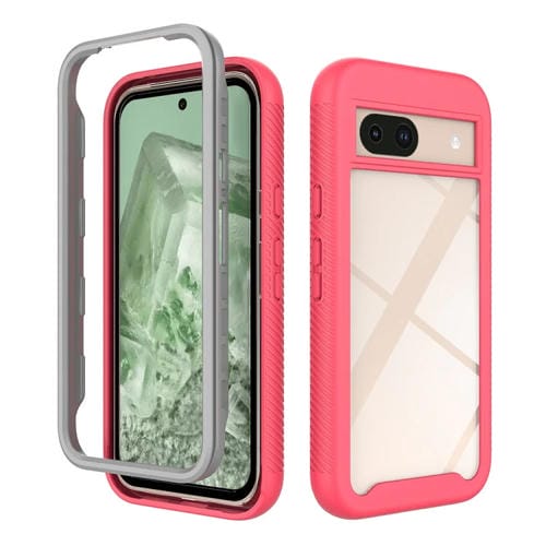 Funda TPU Transparente para Google Pixel 8A a Prueba de Golpes (Rosa)