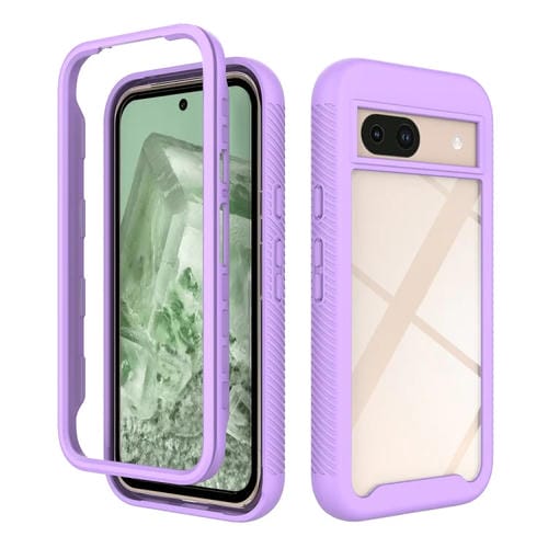 Funda TPU Transparente Google Pixel 8A a Prueba de Golpes (Morado)