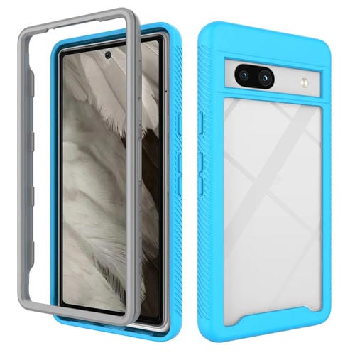 Funda TPU Transparente Google Pixel 7A a Prueba de Golpes (Azul Cielo)