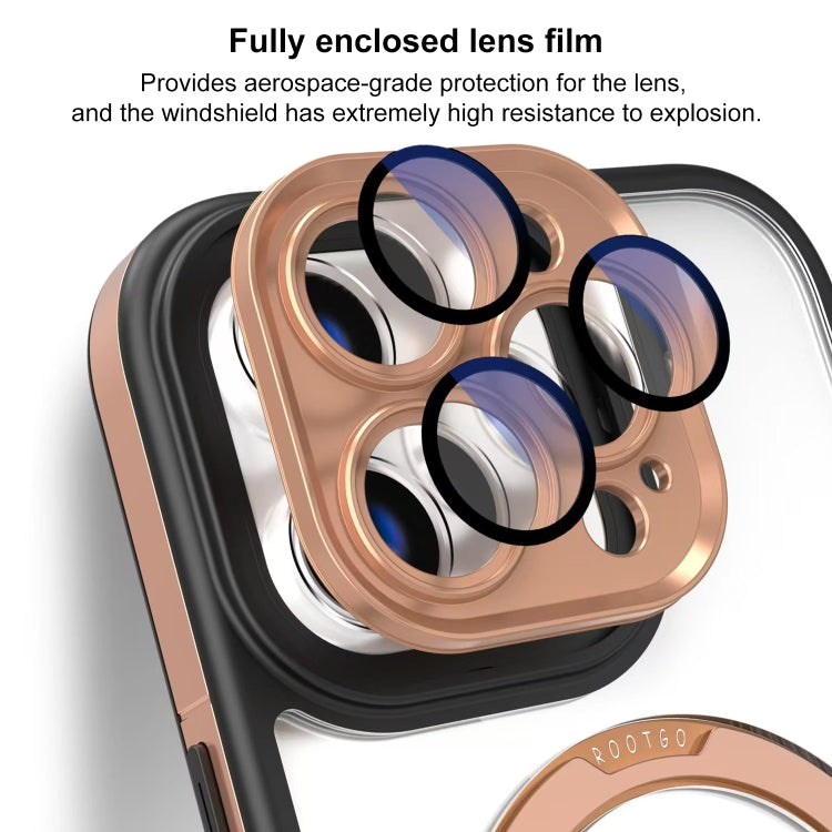 Funda para iPhone 14 Pro Max con Soporte Magsafe y Película de Cobertura Total (Negro y Blanco)