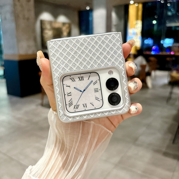 Funda para Teléfono Huawei Nova Flip Diseño de Rombos y Diamantes Brillantes (Rosa)