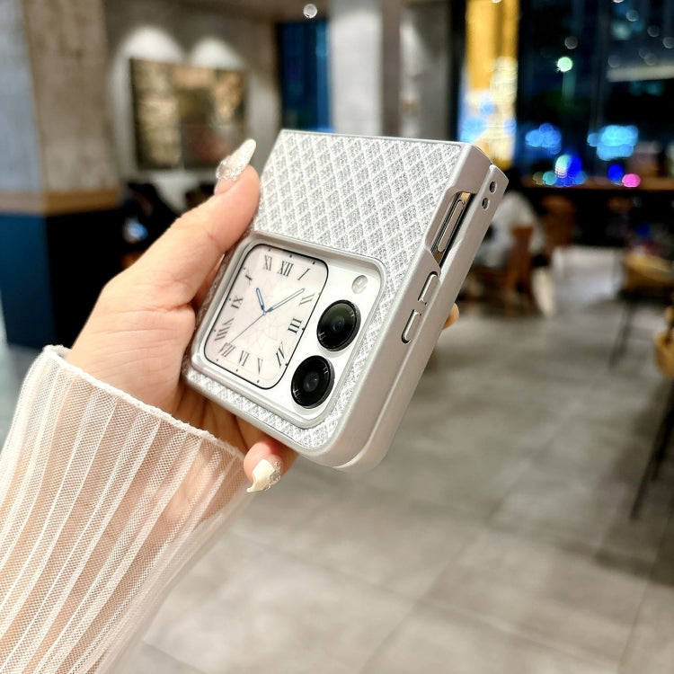 Funda para Teléfono Huawei Nova Flip Diseño de Rombos y Diamantes Brillantes (Rosa)