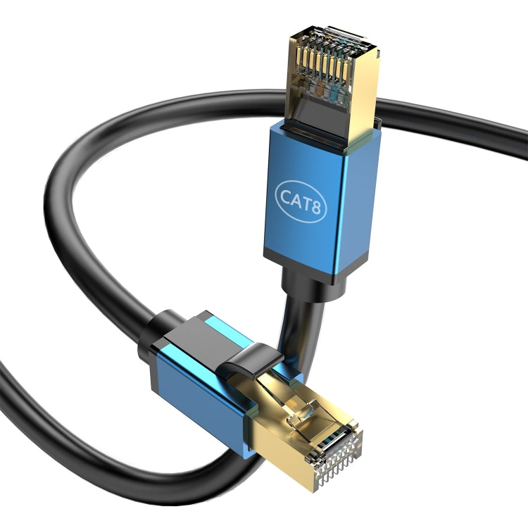 Cable de Red Cat8 10 Gigabit Ancho de Banda Fibra para Hogar 3 M (Verde)