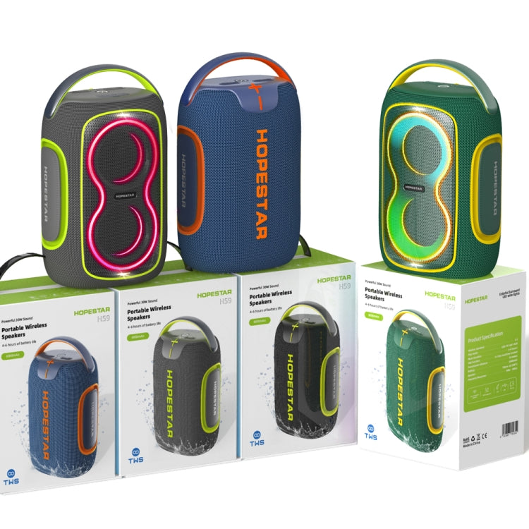 Altavoz Bluetooth portátil Hopestar H59 50 W resistente al agua IPX5 (Negro)