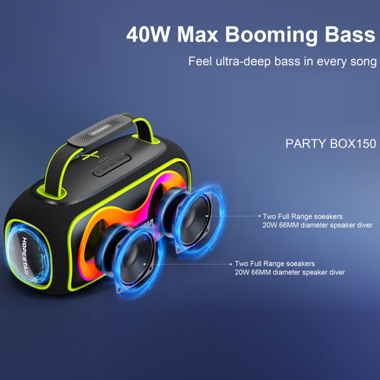 Altavoz Bluetooth Portátil Hopestar Party Box 150 40 W Resistente Agua IPX5 (Azul Marino)