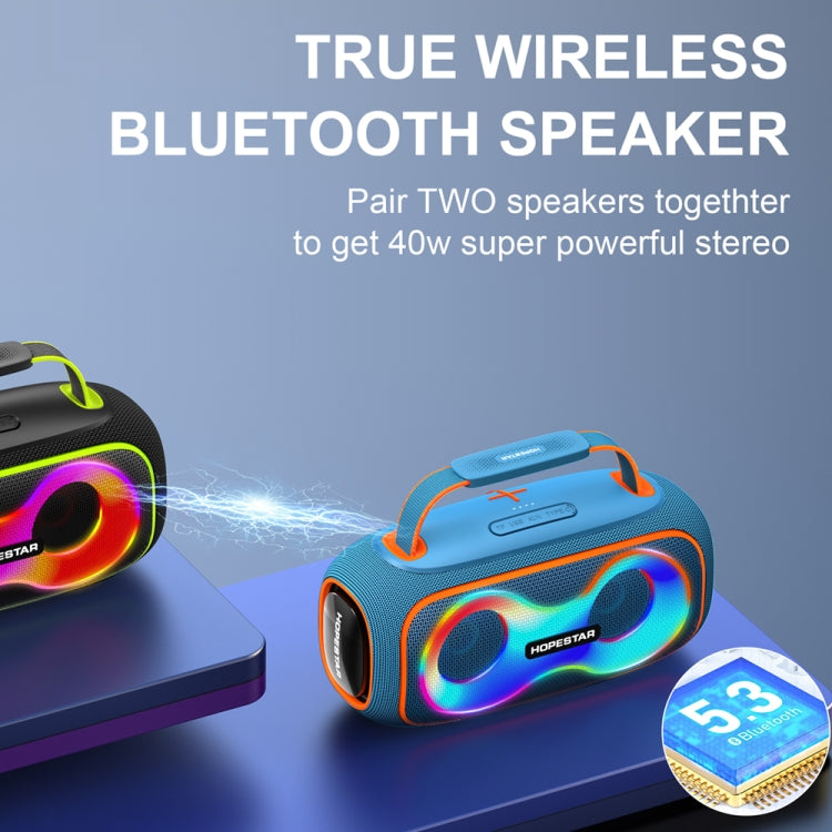 Altavoz Bluetooth Portátil Hopestar Party Box 150 40 W Resistente Agua IPX5 (Azul Marino)