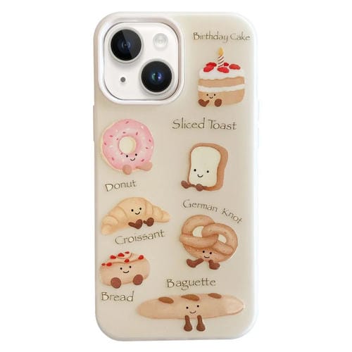 Funda híbrida TPU y PC a prueba de golpes para iPhone 14 (Serie Bread)